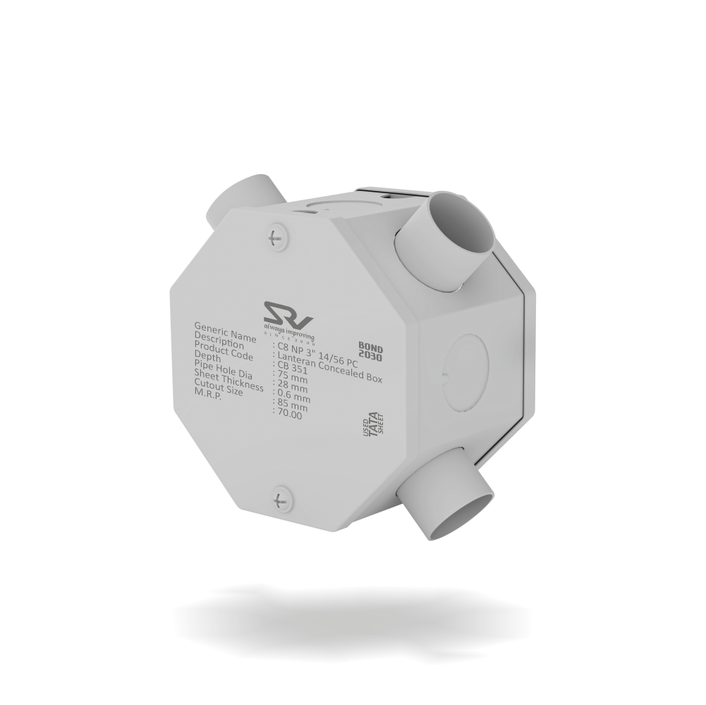 CONCEALED BOX 3" RANGE SRV