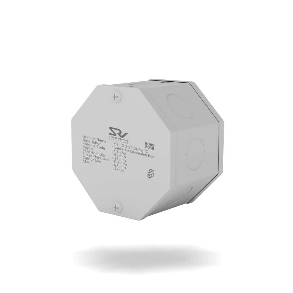 CONCEALED BOX 2.5" RANGE SRV