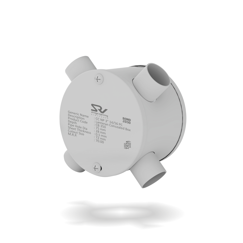 CONCEALED BOX 3" RANGE SRV