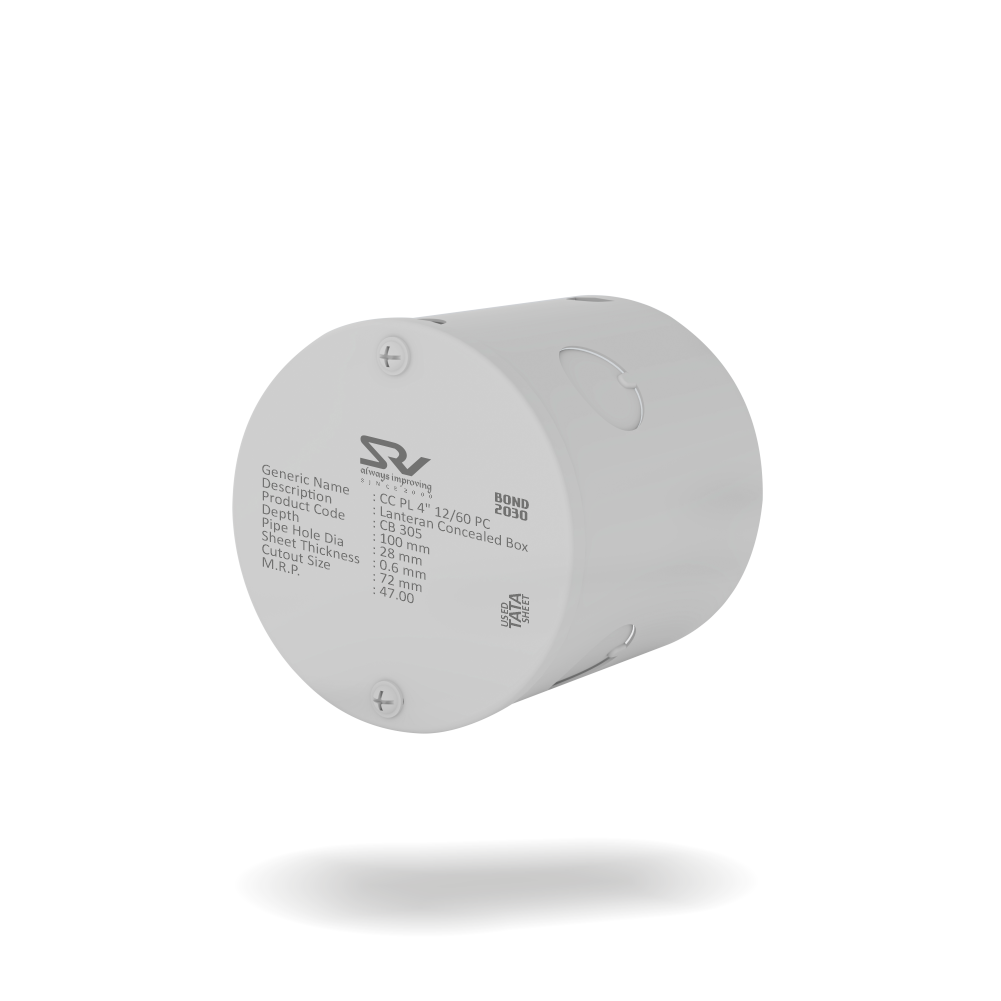 CONCEALED BOX 4" RANGE SRV