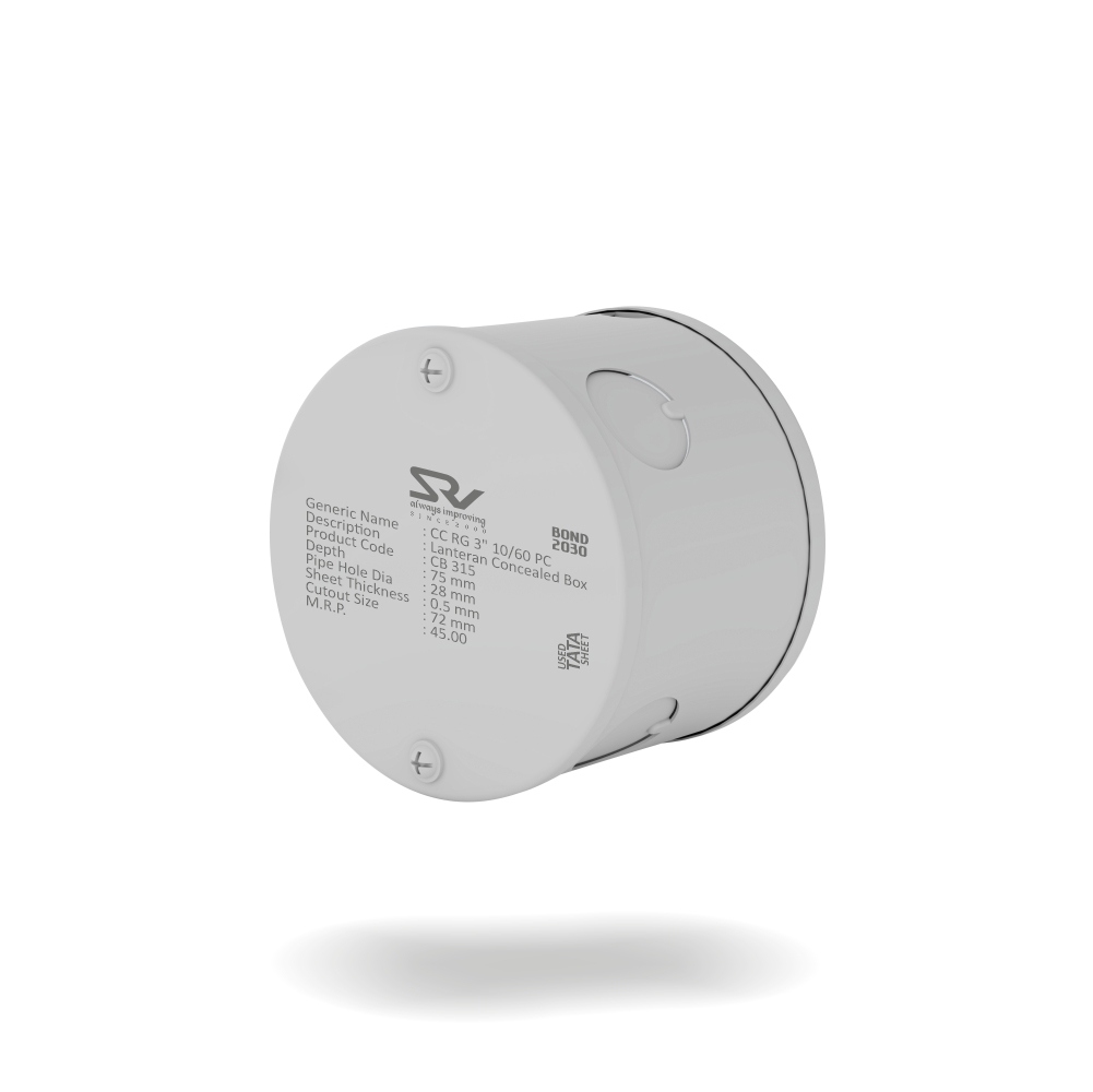 CONCEALED BOX 3" RANGE SRV