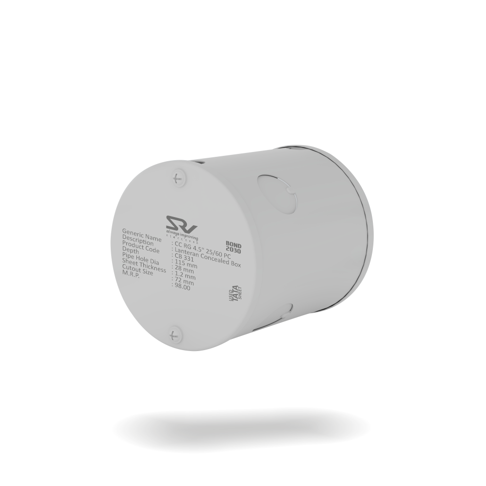 CONCEALED BOX 4.5" RANGE SRV