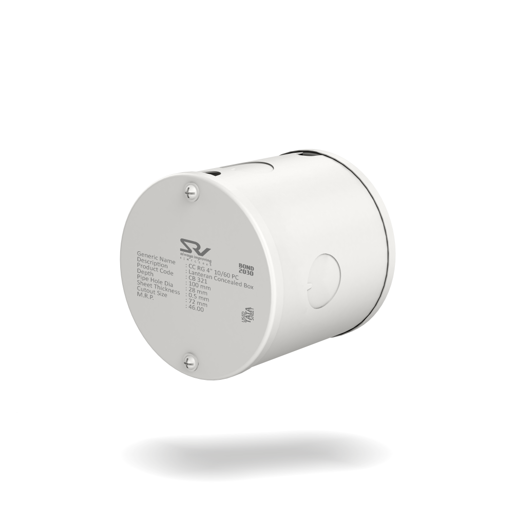 CONCEALED BOX 4" RANGE SRV