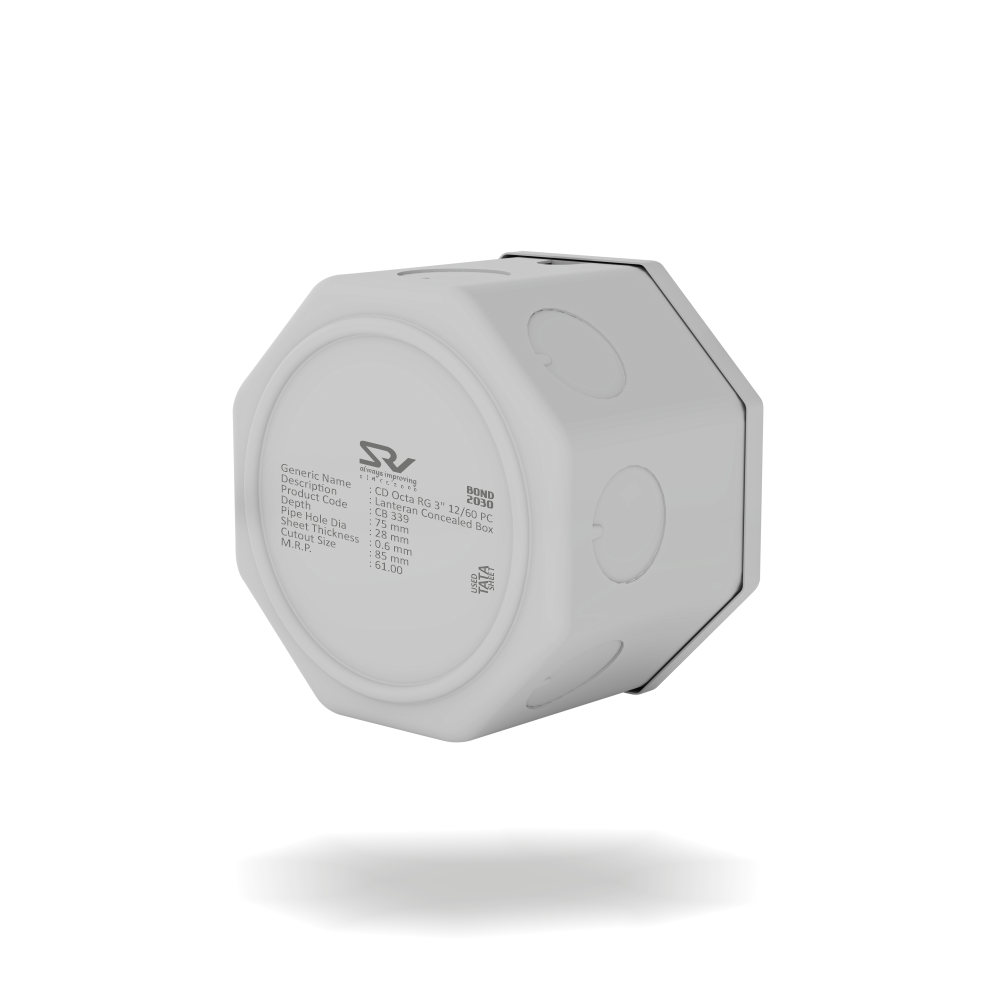 CONCEALED BOX 3" RANGE SRV
