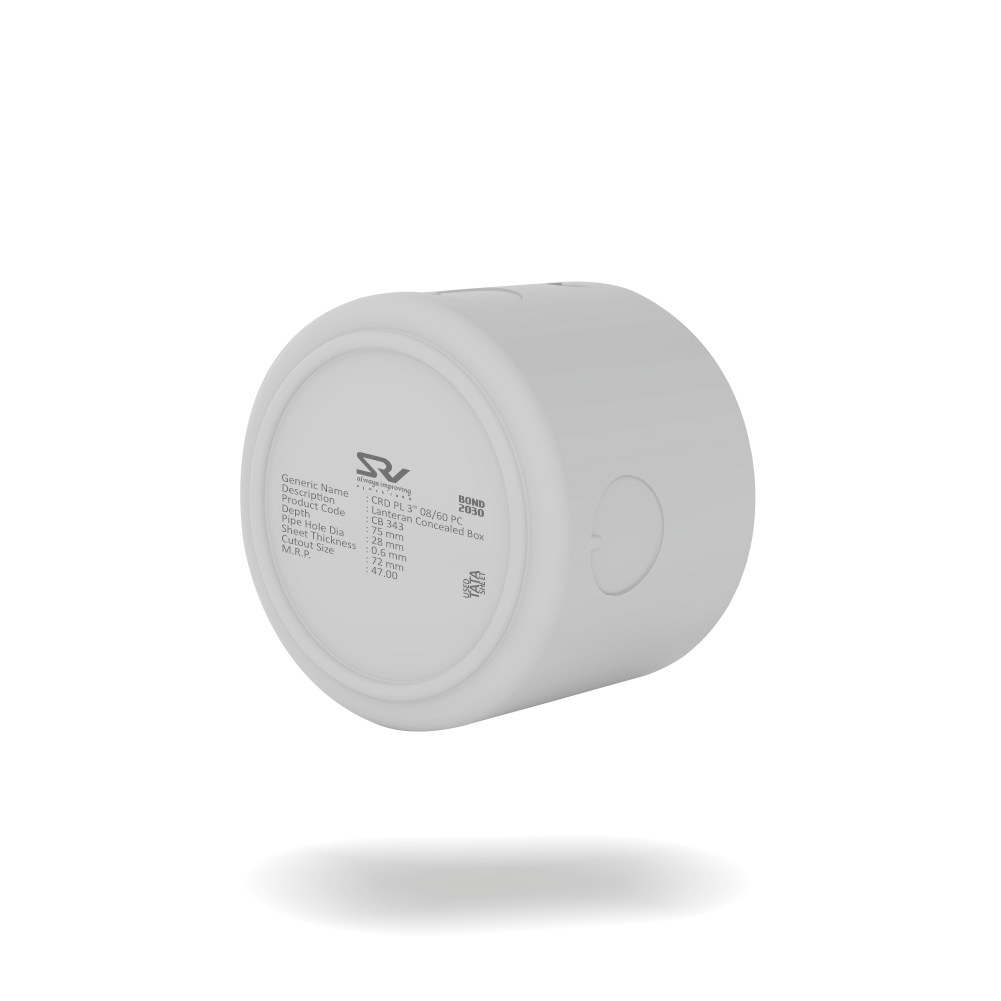 CONCEALED BOX 3" RANGE SRV