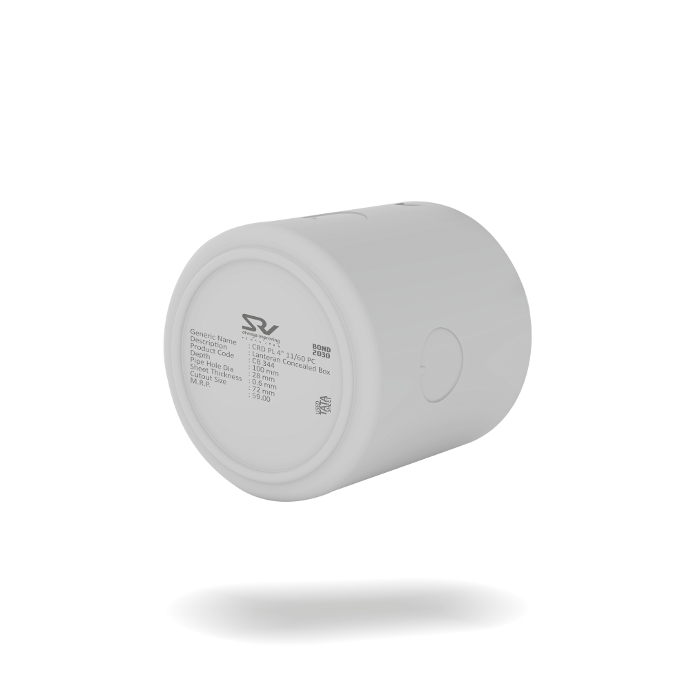 CONCEALED BOX 4" RANGE SRV