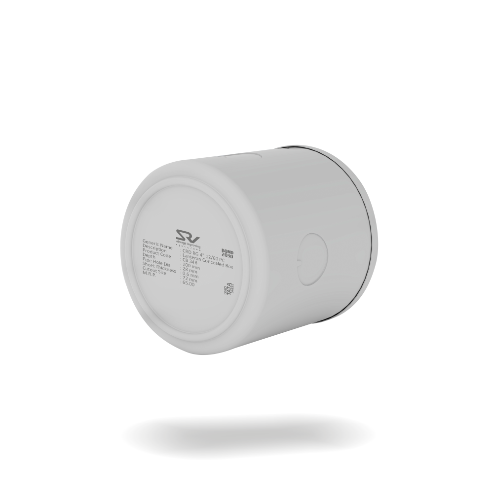 CONCEALED BOX 4" RANGE SRV