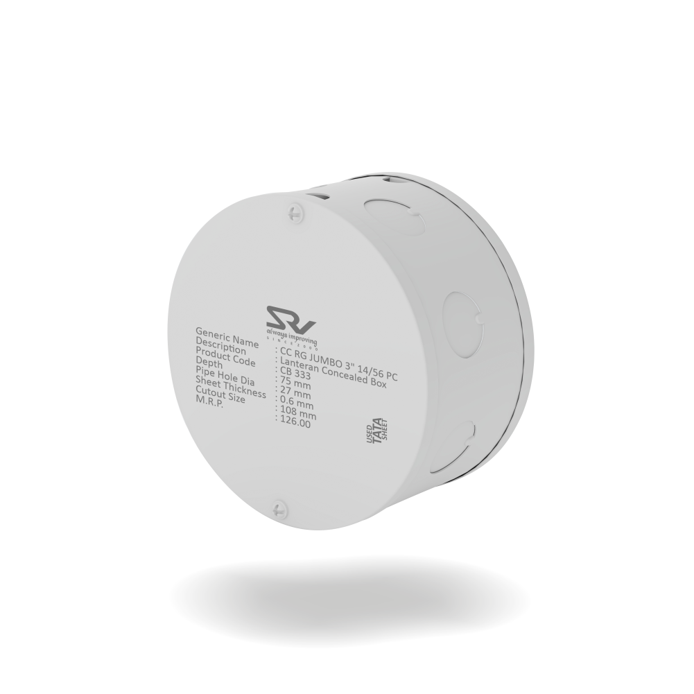 CONCEALED BOX 3" RANGE SRV